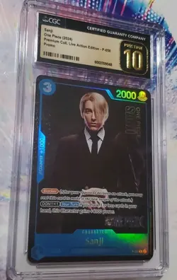 CGC 10 PRISTINE Sanji P-050 Gold Label One Piece Live Action Premium Collection - Image 1