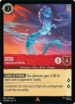 Disney Lorcana TCG Fabled - Sisu - Emboldened Warrior Rare #118/204 - Image 1