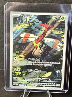 Pokemon TCG Yanma Destined Rivals Full Art Rare Card 183/182 - Image 1