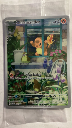 Pokemon TCG Charmander SVP044 Promo Holo SEALED Pokemon Card Obsidian ETB PROMO - Image 1