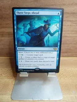 Three Steps Ahead Outlaws of Thunder Junction Regular Card NM #75 MTG OTJ - Image 1