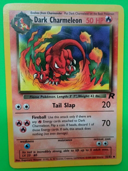 POKEMON Card DARK CHARMELEON NM Unlimited Non holo U Team Rocket 2000 TCG Nice! - Image 1