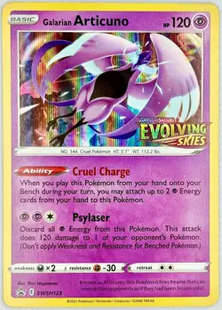 Galarian Articuno - (Prerelease) SWSH123 Promo Cards Holo NM - Image 1