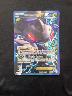 Pokemon Genesect EX TCG Full Art Ultra Rare Holo Card Plasma Blast 97/101 - Image 1
