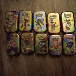 Pokemon 151 Mini Tins Full Set EMPTY. Includes Art Card And Coin. NO PACKS - Image 5