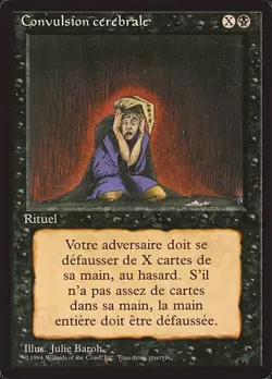 MRMS FR/VF Convulsion cerebrale Foreign Black Bordered [Ex] MTG Magic FBB - Image 1
