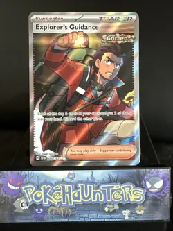 Pokemon Card Explorer's Guidance 200/162 Temporal Forces Ultra Rare Near Mint - Image 1