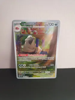 Pokemon TCG Mabosstiff 218/198 Scarlet Violet Base Illustration Rare Near Mint - Image 1