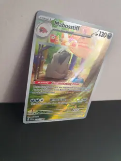 Pokemon TCG Mabosstiff 218/198 Scarlet Violet Base Illustration Rare Near Mint - Image 3