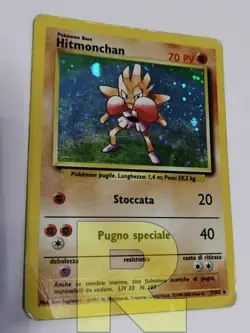 Hitmonchan R Set Base 7/102 R Rara Holo Foil R Pokemon R Italiano R Poor - Image 2