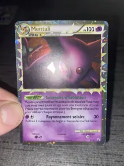 Carte Pokemon Mentali Prime 81/90 HGSS Indomptable Francais OCCASION - Image 3