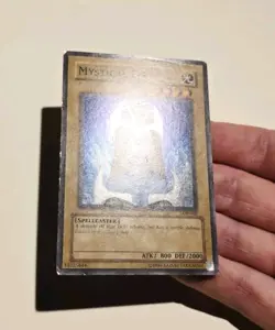 YUGIOH MYSTICAL ELF SUPER RARE LOB-062 MP - Image 3