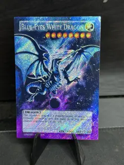 Yu-Gi-Oh! TCG Blue-Eyes White Dragon Platinum Secret Full Art Custom - Image 1