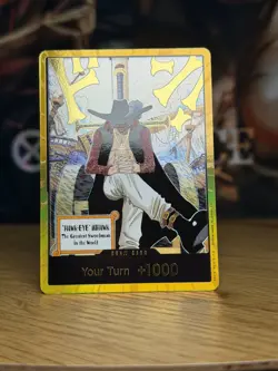 DON!! Card Dracule Mihawk Gold OP14 OnePiece TCG ENGLISH FREE WORLDWIDE SHIPPING - Image 1