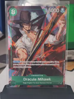 One Piece TCG - Dracule Mihawk SR Alt Art Legacy of the Master OP12-030 NM - Image 1