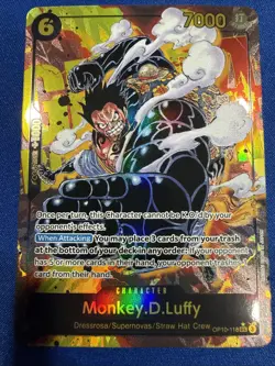 One Piece MONKEY.D.LUFFY Sec Royal Blood Alt Art OP10-118 Parallel - Image 1