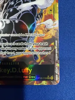 One Piece MONKEY.D.LUFFY Sec Royal Blood Alt Art OP10-118 Parallel - Image 4