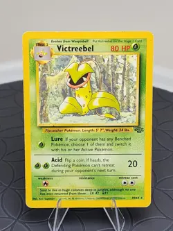 Victreebel Pokemon Card 201/64 Jungle Set Non-Holo Rare Very Good Condition - Image 1