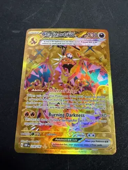 Pokemon TCG Charizard EX Hyper Rare Holo Card 228/197 Sv03: Obsidian Flames - Image 1