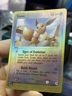 Eevee 63/100 EX Sandstorm 2003 Reverse Holo e-Series Pokemon Card TCG - Image 3