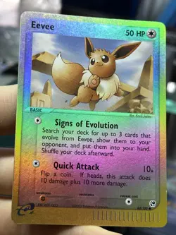 Eevee 63/100 EX Sandstorm 2003 Reverse Holo e-Series Pokemon Card TCG - Image 4