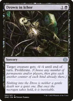 Drown in Ichor: MtG Magic the Gathering Phyrexia All Will Be One Uncommon FOIL - Image 1
