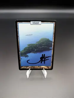 MTG Unhinged Island Full Art - SIGNED by Artist John Avon - LP Basic Land - Image 1
