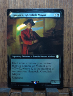 MTG❤ Hancock, Ghoulish Mayor (Extended Art) (Surge Foil) Fallout.😍 - Image 2