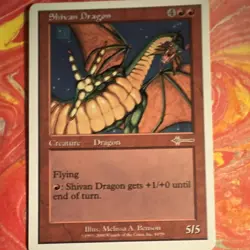 Magic: The Gathering Creature Shivan Dragon - Image 1