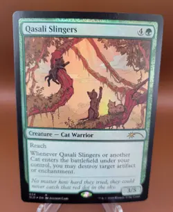 FOIL Qasali Slingers x1 MTG Secret Lair OMG Kitties Magic Near Mint NM English - Image 1