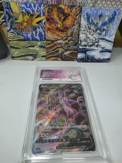 Ace 10 Espeon V 081/069 FA SR S6A Eevee Heroes Japanese Pokemon Card GEM MINT - Image 1