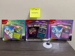 3 Pokemon Ascended Heroes & Prismatic Evolutions Tech Sticker Collection Lot #3 - Image 1