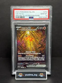 2023 Pokemon Paldea Evolved Special Illustration Rare Chi-Yu Ex #259 PSA 10 - Image 1