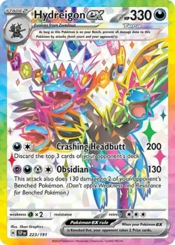 Hydreigon ex (#223/191) - Holofoil SV - Surging Sparks NM Pokemon - Image 1