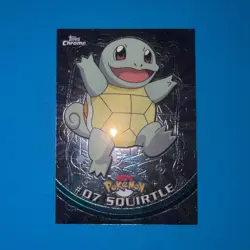 Topps Chrome Pokemon Series 1 Squirtle, Wartortle, & Blastoise - Image 2