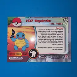 Topps Chrome Pokemon Series 1 Squirtle, Wartortle, & Blastoise - Image 5