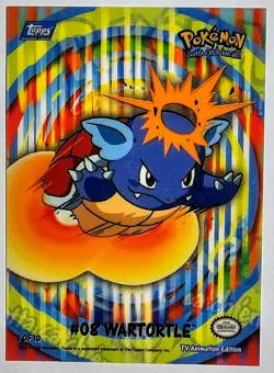 2000 Topps Pokemon #8 Wartortle Stick-on - Image 1
