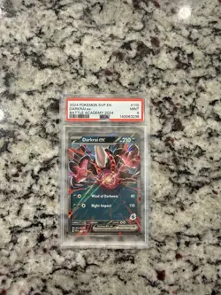 Pokemon Darkrai ex Holo Rare Battle Academy 2024 PSA 9 110 English TCG - Image 1