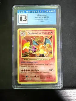 2016 Pokemon XY Evolutions Charizard Holo #11/108 CGC 8.5 - Free Shipping - Image 1