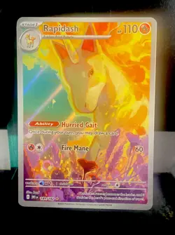 2025 POKEMON DRI EN-DESTINED RIVALS #189 RAPIDASH ILLUSTRATION RARE-L👀K-CLEAN - Image 2