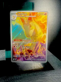 2025 POKEMON DRI EN-DESTINED RIVALS #189 RAPIDASH ILLUSTRATION RARE-L👀K-CLEAN - Image 3