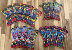 Pokemon TCG Phantasmal Flames Sleeved Booster Packs - Sealed - Lot Of 17 - Image 1