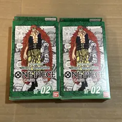 One Piece Card Game Starter Deck ST-02 Worst Generation Sealed Lot Of 2 - Image 1