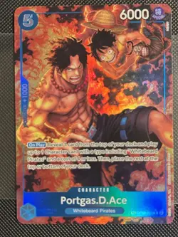 Portgas D Ace OP08-052 TR Treasure Rare Alt Art Royal Blood Foil English 🔥 - Image 1