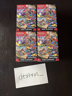 Lot of 4 - Pokemon TCG: Mega Evolution Booster Bundle - Factory Sealed - Image 1
