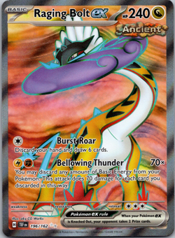 Raging Bolt ex - 196/162 Pokemon TCG SV05: Temporal Forces Ultra Rare NM - Image 1