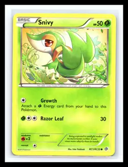 💥 Snivy RC1/RC25 Legendary Treasures Radiant Collection 2013 Pokemon Card - Image 1