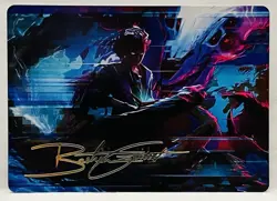 Demonic Counsel Art Card (7/54) (Gold-Stamped Signature) - Art Series: Duskmourn - Image 1