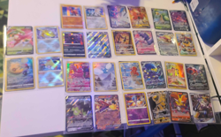 Pokemon Card Lot 56 Cards 3 holos, the rest are full art/V or better. - Image 1