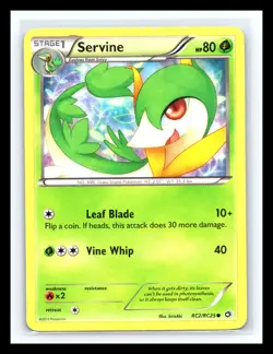 💥 Servine RC2/RC25 Legendary Treasures Radiant Collection 2013 Pokemon Card - Image 1